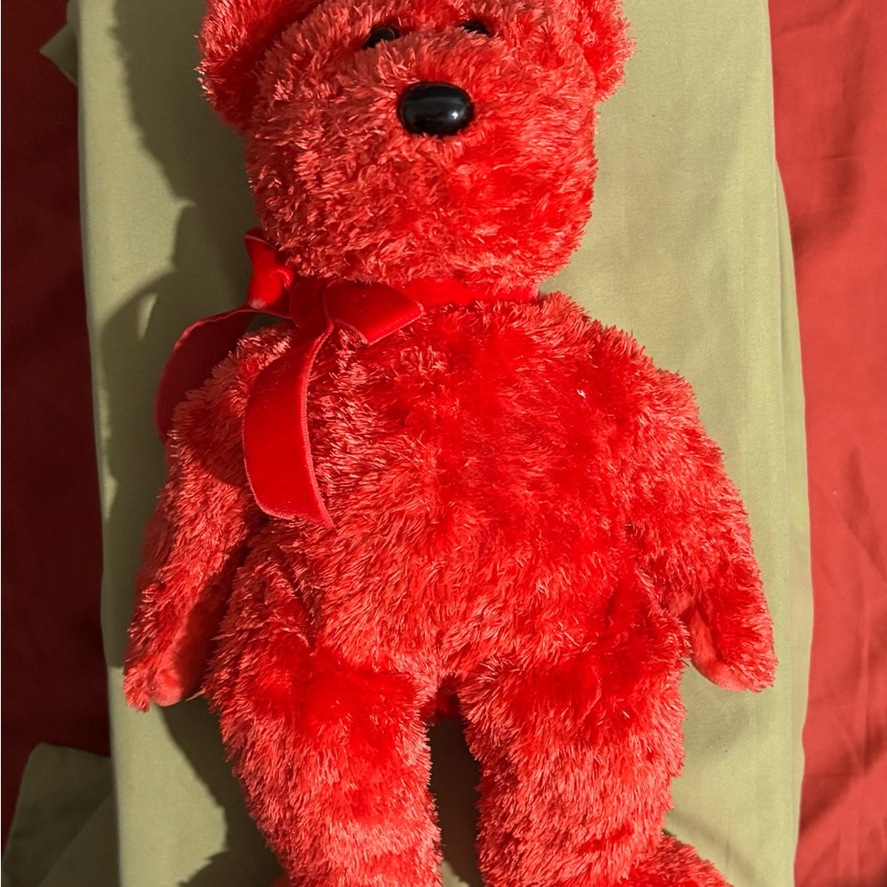 TY Beanie Baby Sizzle the red Bear (2001, Retired) collectible vintage No Tags